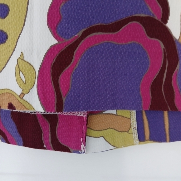 Merona Target Skirt Multicolor Floral Stretch Lined Straight Pencil Size 6 - Picture 11 of 12